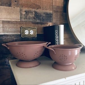 Blush | Colander Strainer | Decorative Metal Bowls